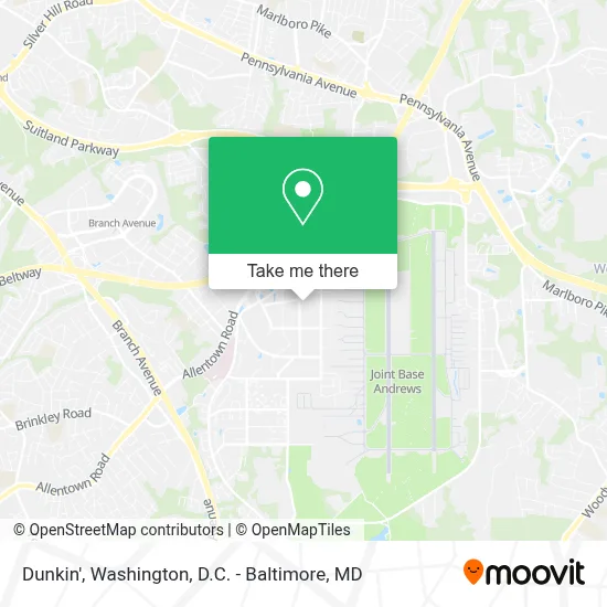 Dunkin' map