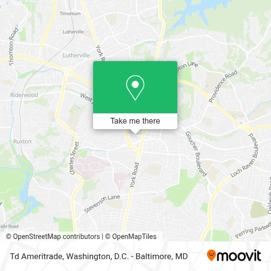 Td Ameritrade map
