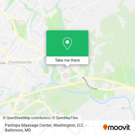 Pantops Massage Center map