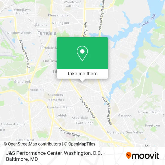 J&S Performance Center map