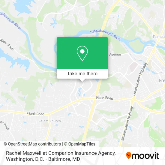 Rachel Maxwell at Comparion Insurance Agency map