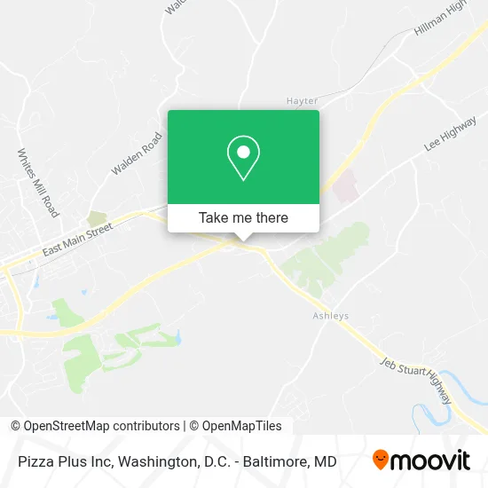 Pizza Plus Inc map