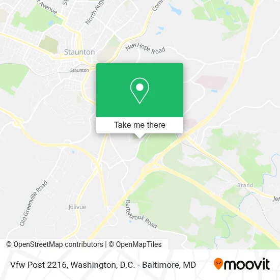 Vfw Post 2216 map