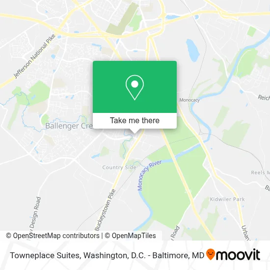 Towneplace Suites map