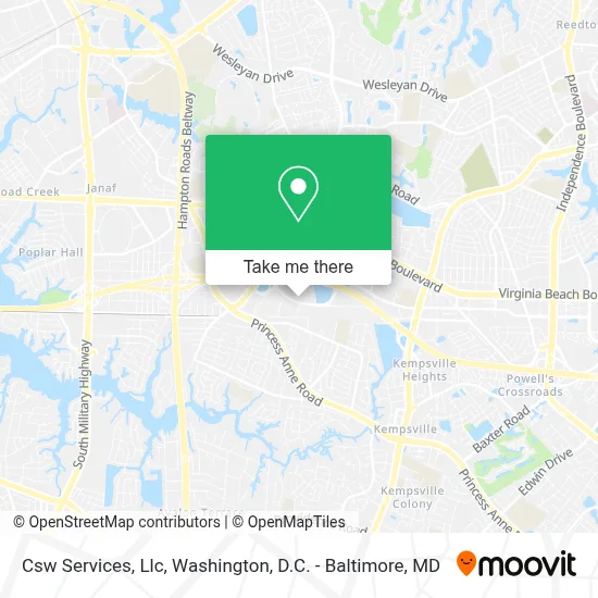 Csw Services, Llc map