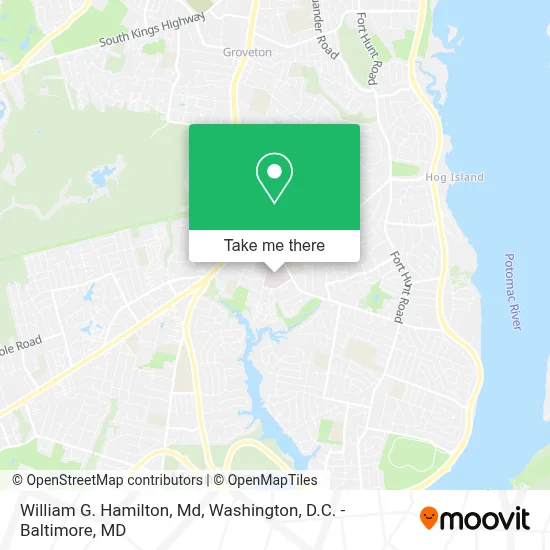William G. Hamilton, Md map