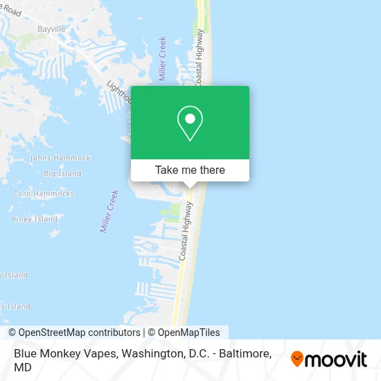 Blue Monkey Vapes map