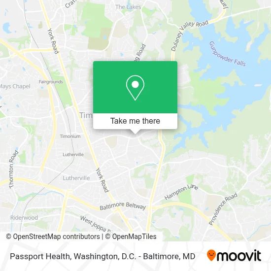 Passport Health map