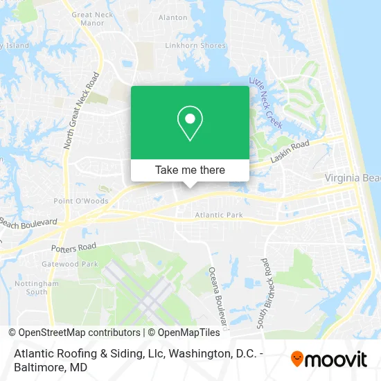 Atlantic Roofing & Siding, Llc map