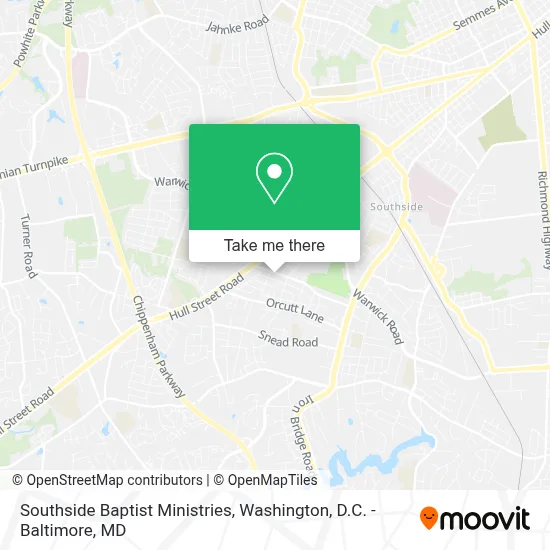Southside Baptist Ministries map