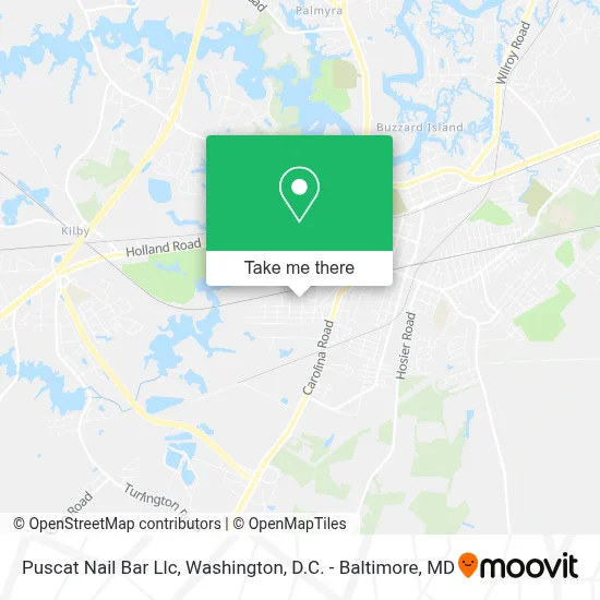 Puscat Nail Bar Llc map