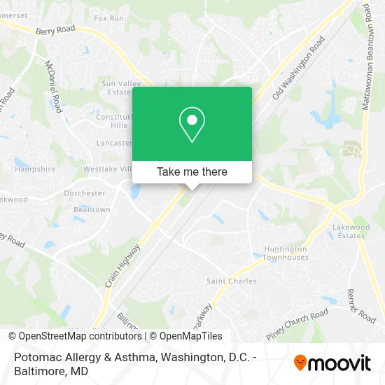 Potomac Allergy & Asthma map