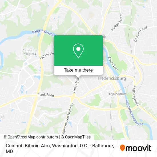 Coinhub Bitcoin Atm map