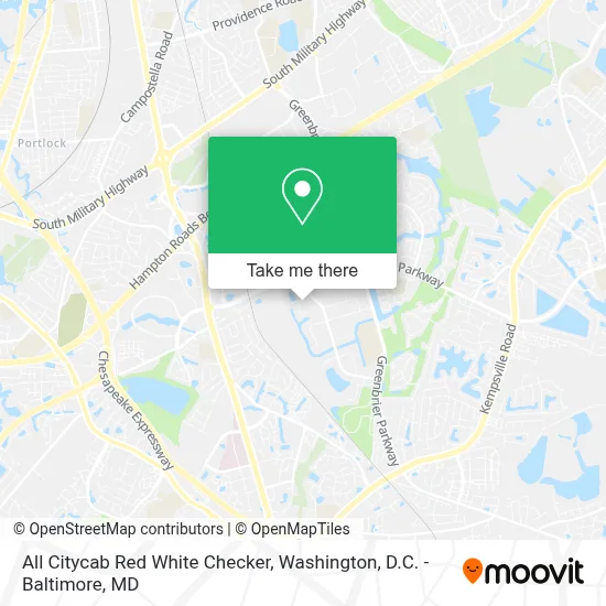 All Citycab Red White Checker map