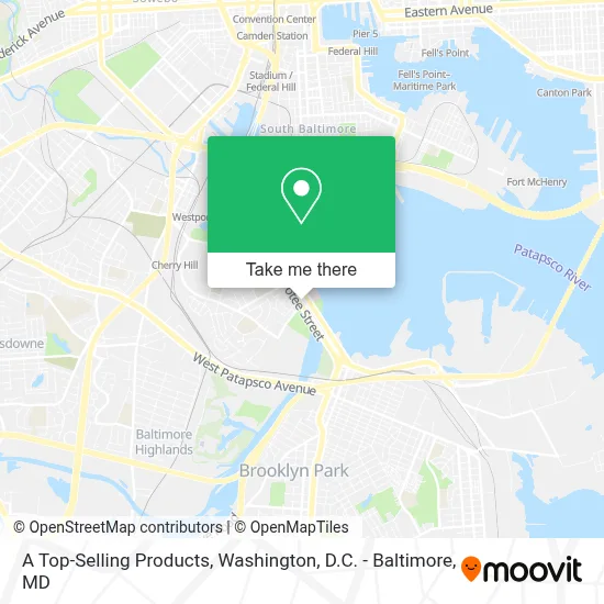A Top-Selling Products map