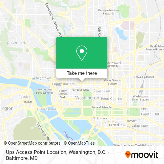 Ups Access Point Location map