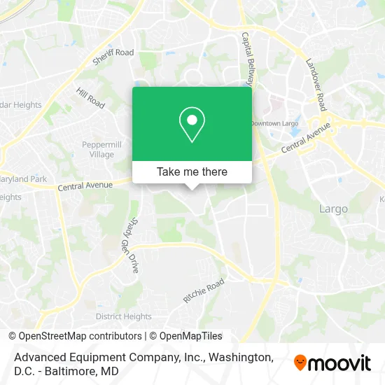 Advanced Equipment Company, Inc. map