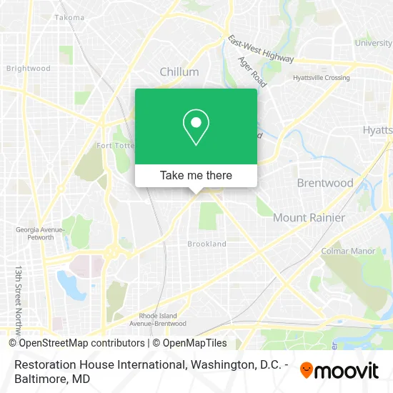 Restoration House International map