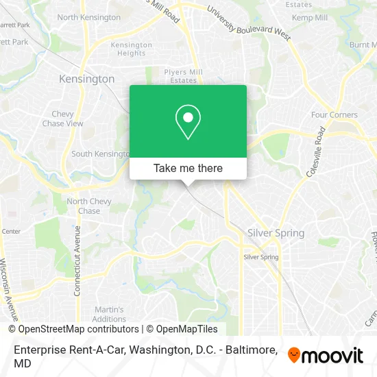 Enterprise Rent-A-Car map