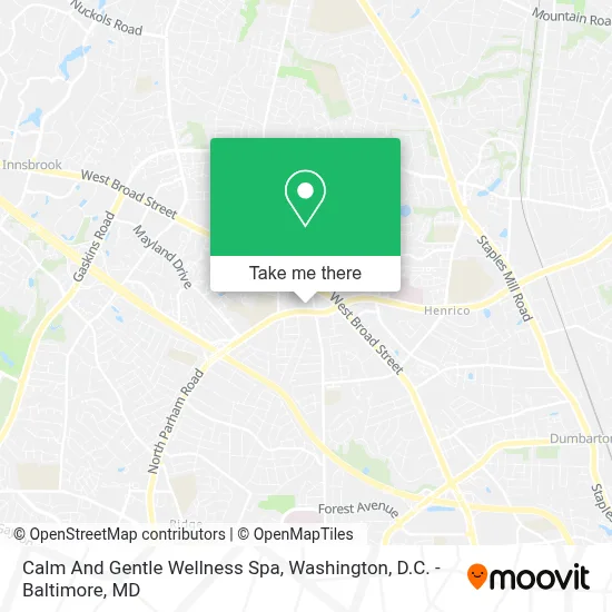 Calm And Gentle Wellness Spa map