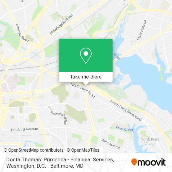 Donta Thomas: Primerica - Financial Services map
