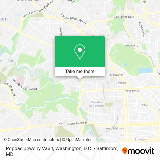 Poppas Jewelry Vault map