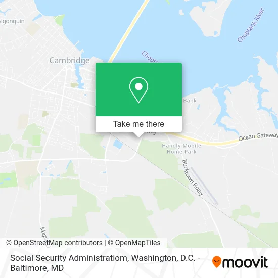 Social Security Administratiom map