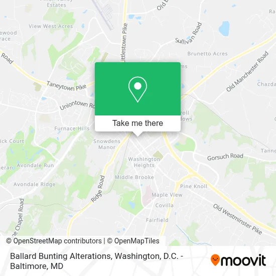 Ballard Bunting Alterations map