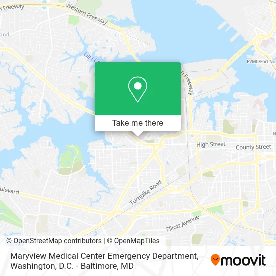 Maryview Medical Center Emergency Department map