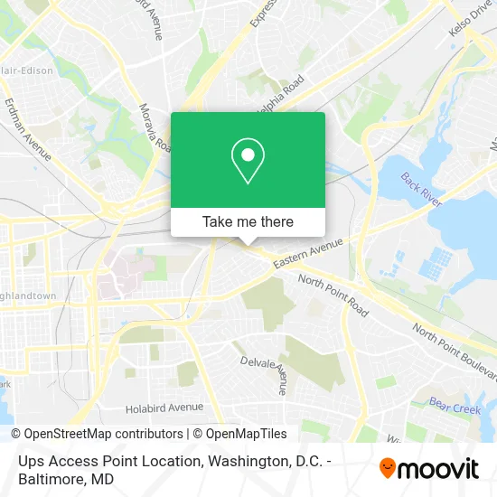 Ups Access Point Location map