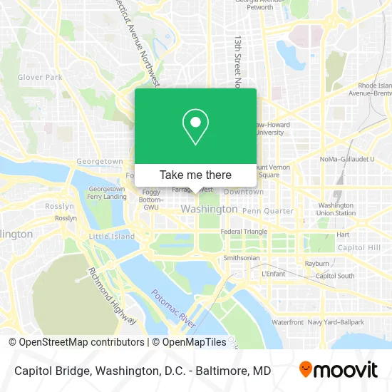 Capitol Bridge map