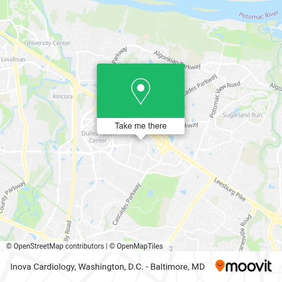 Inova Cardiology map