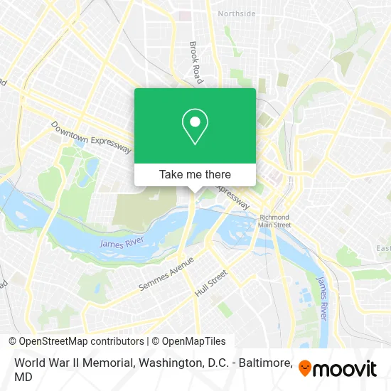 World War II Memorial map