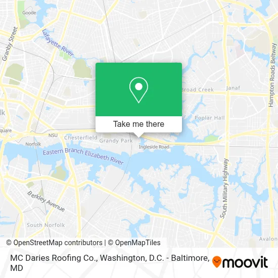 MC Daries Roofing Co. map