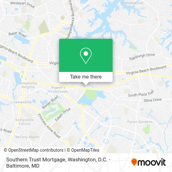 Southern Trust Mortgage map