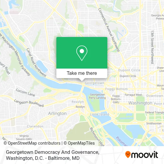 Georgetown Democracy And Governance map