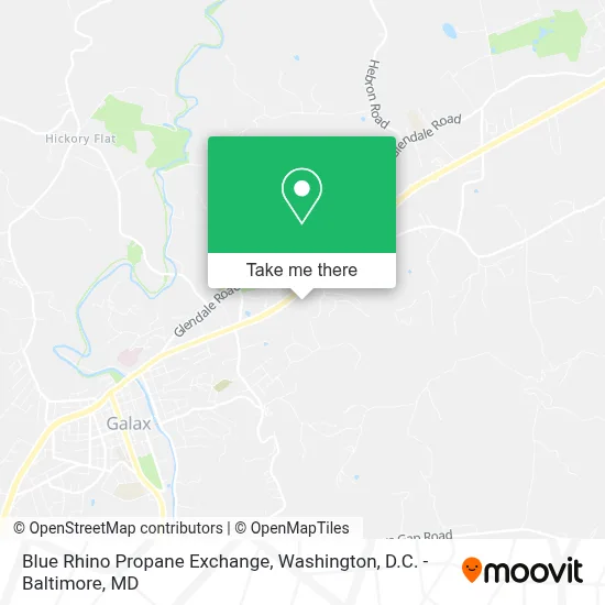 Blue Rhino Propane Exchange map