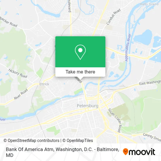 Bank Of America Atm map