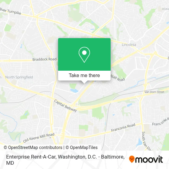 Enterprise Rent-A-Car map
