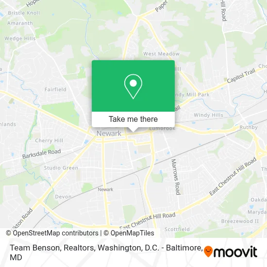 Team Benson, Realtors map