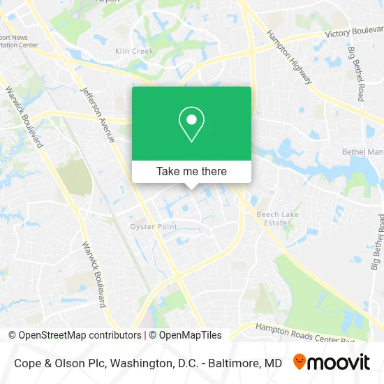 Cope & Olson Plc map