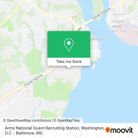 Army National Guard Recruiting Station map