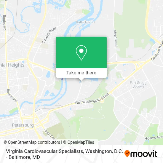 Virginia Cardiovascular Specialists map