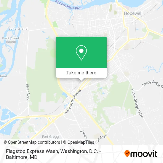 Flagstop Express Wash map