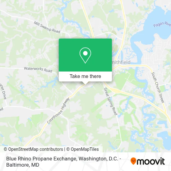Blue Rhino Propane Exchange map
