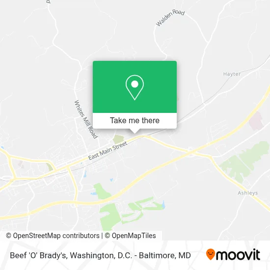 Beef 'O' Brady's map