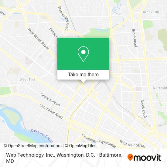Web Technology, Inc. map
