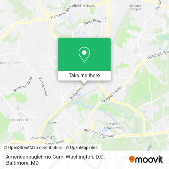 Americaneaglelimo.Com map
