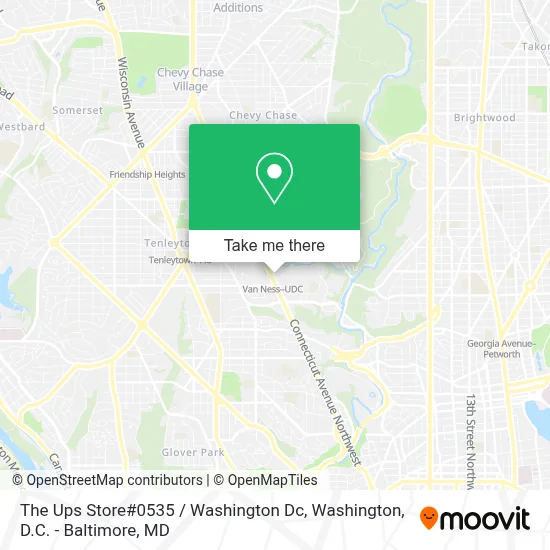 The Ups Store#0535 / Washington Dc map