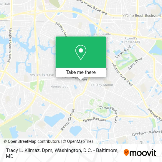 Tracy L. Klimaz, Dpm map